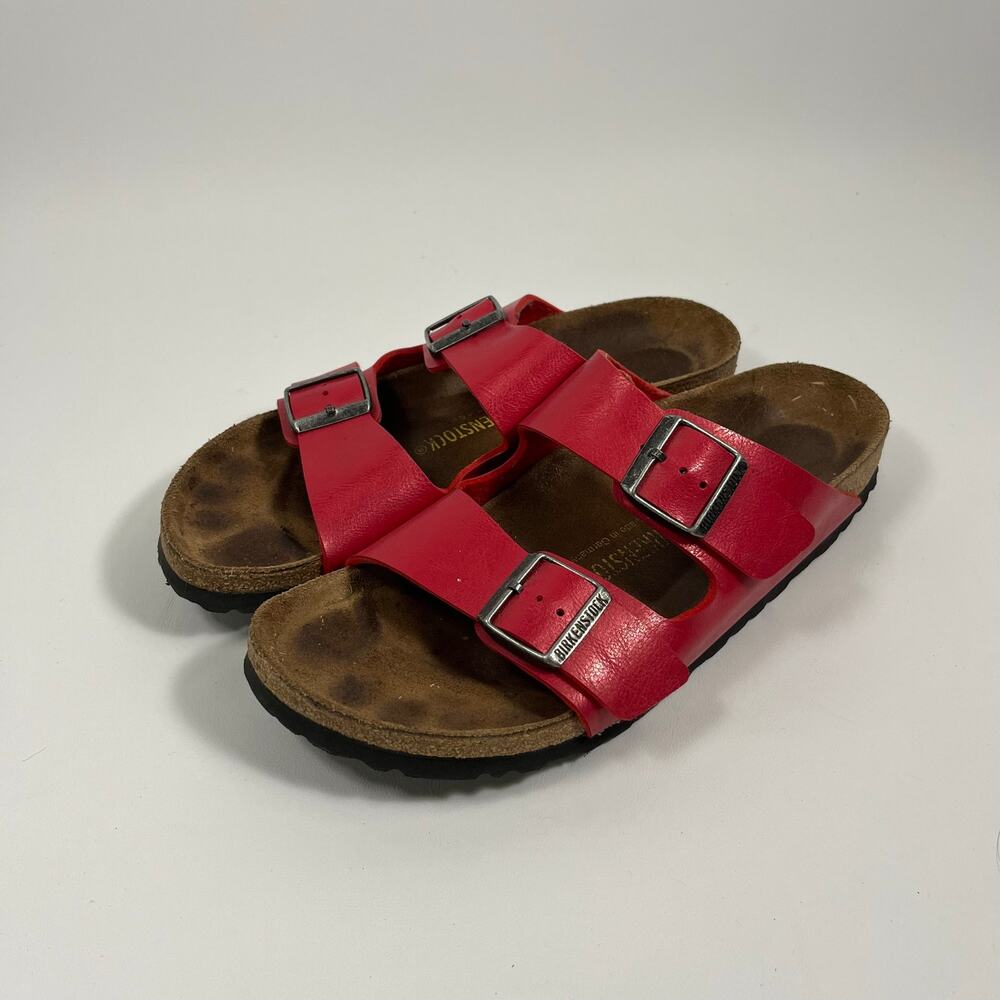 Birkenstock Arizona Sandals Red EU 42 US 11 Womens Classic Casual Comfort